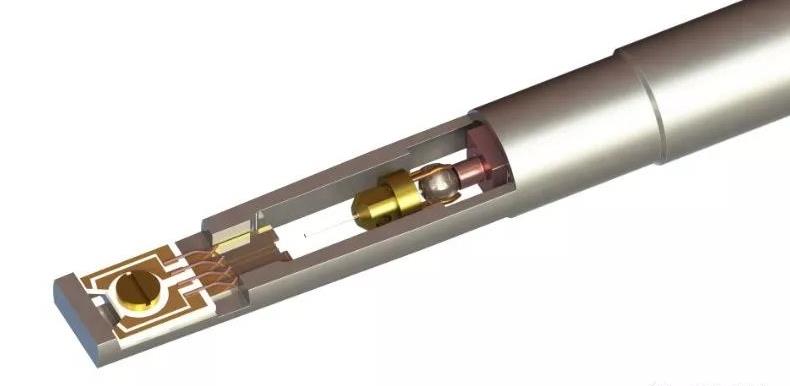 Small:原位TEM研究固態(tài)鋰硫電池在高溫下的充放電行為(圖6) 圖:實(shí)驗(yàn)中使用的原位樣品桿