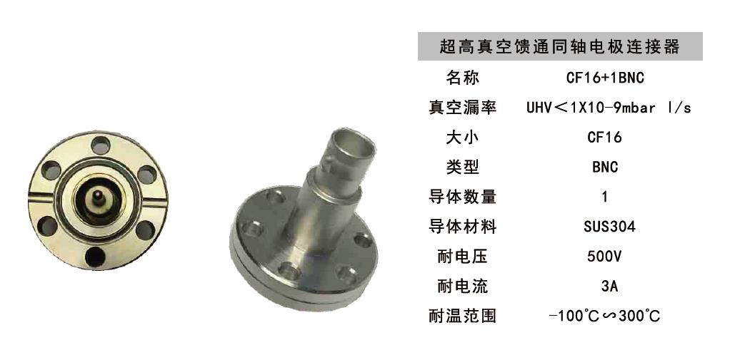 超高真空饋通同軸電極連接器技術(shù)參數(shù) 超高真空饋通同軸電極連接器技術(shù)參數(shù)