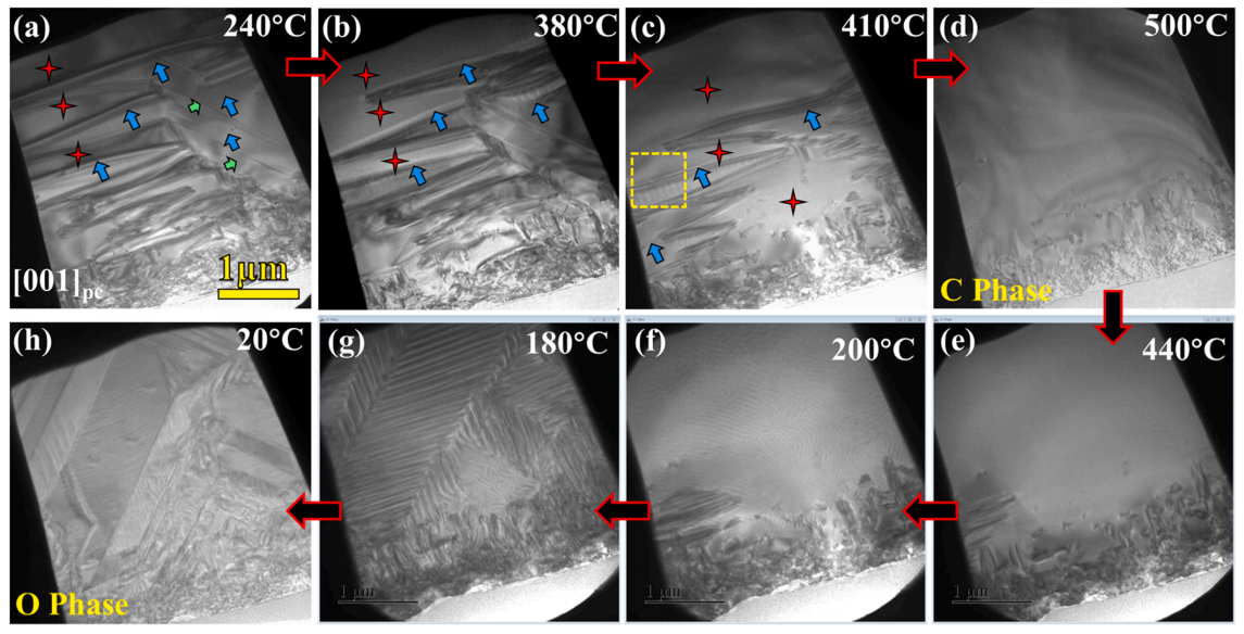四方相迷宮狀對(duì)比度的演變 四方相迷宮狀對(duì)比度的演變
