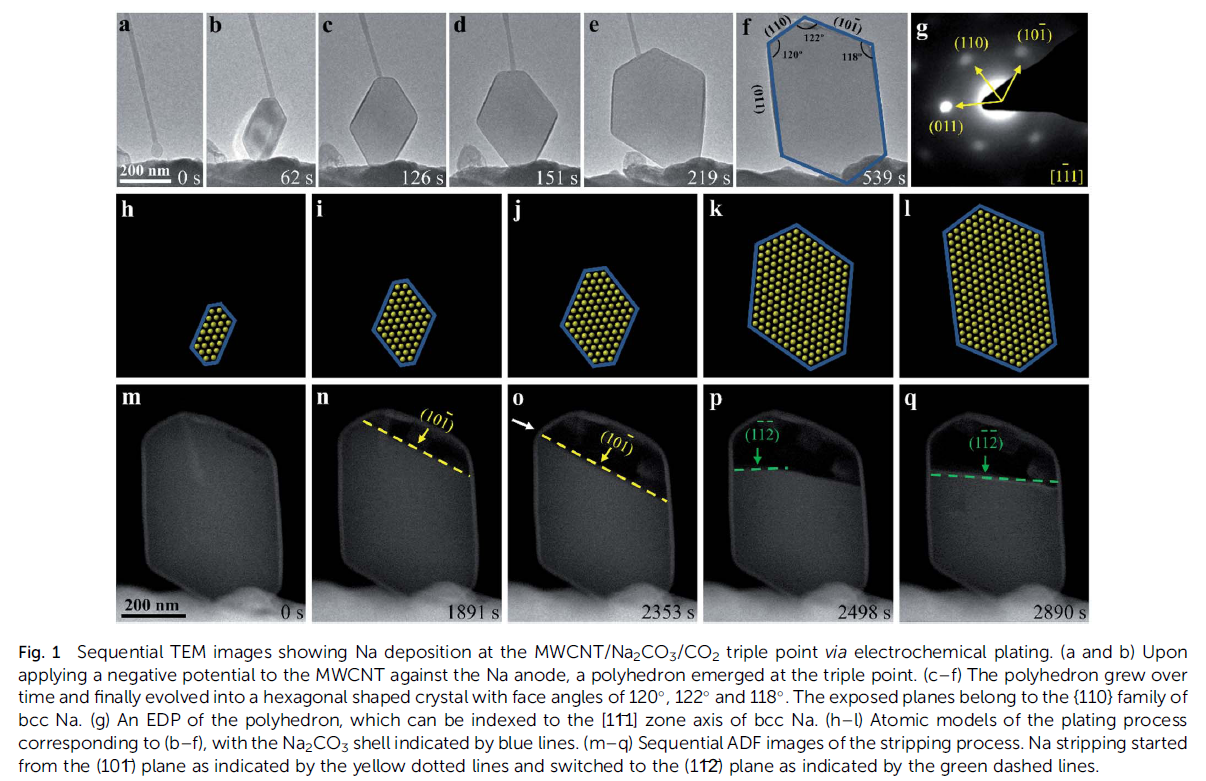 燕山大學:鈉金屬沉積/剝離動力學過程的原位觀察(圖2) 圖 原位充放電2.png